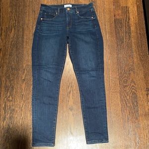 Loft skinny dark wash jeans 29/8